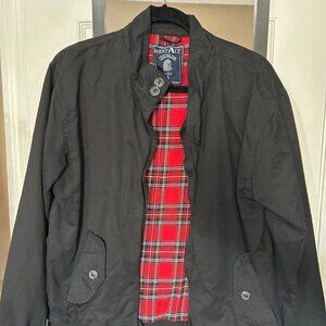 Mens Harrington Jacket Classic Retro Water-Repellent Outwear Large
